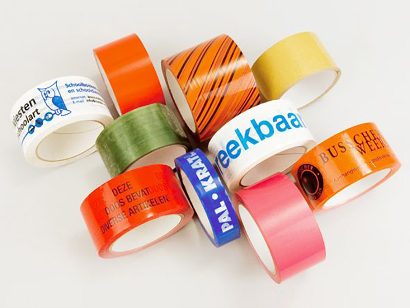 printed tapes with logo or standard symbols 